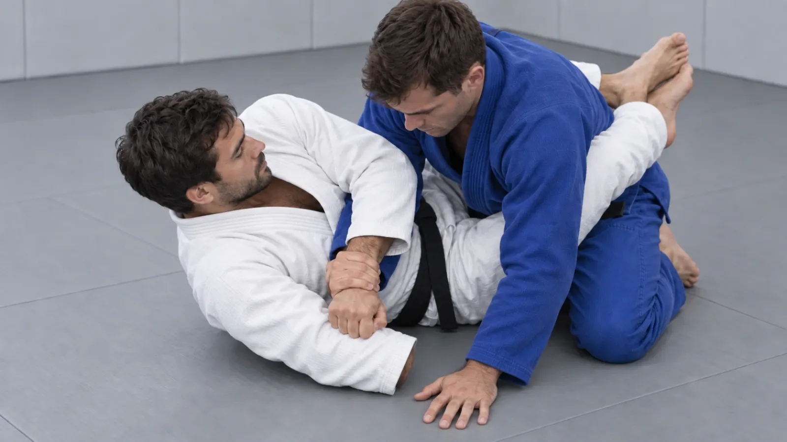 The kimura figure-four grip with the opponent’s elbow dragged away from their ribs to create the rotation.