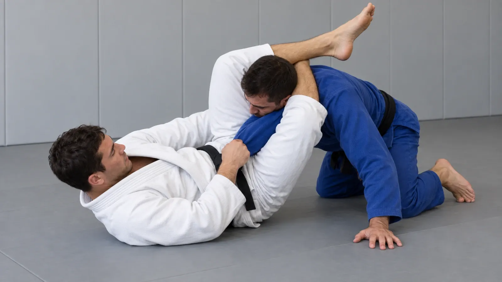 The triangle with the hips turned perpendicular, driving the opponent’s own shoulder across their neck.